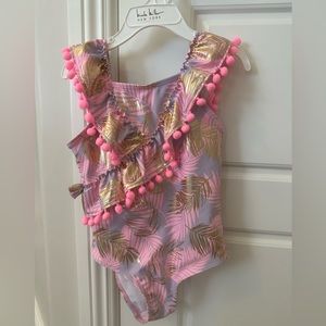 NWT! Girls swimsuit. Size: 6. Nicole Miller.